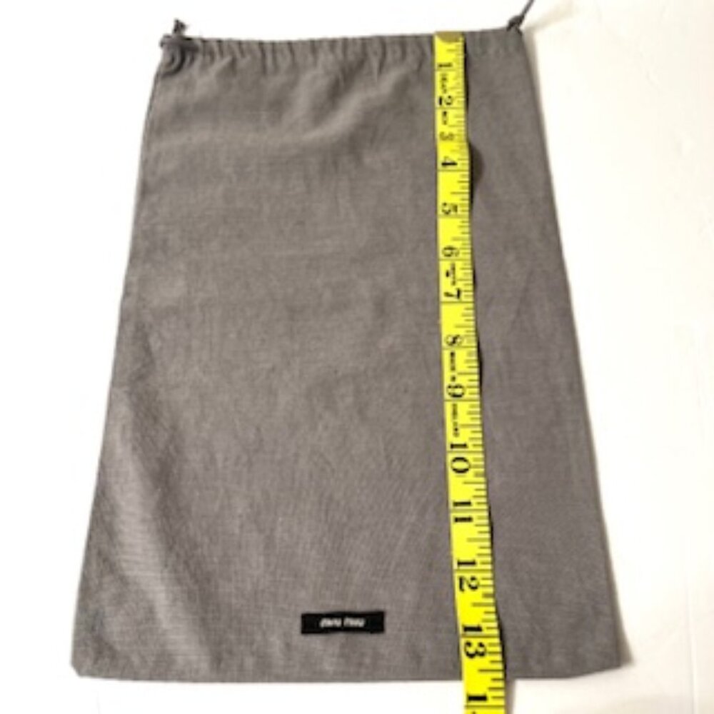 Miu Miu Shoe Storage Dust Bag, Gray 2 pcs (Authentic) - Picture 5 of 6
